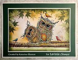 Lavinia stamp ginger uilenstempel