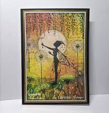 Lavinia stamp open dandelion
