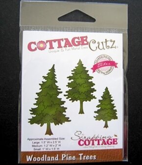 Cottage Cutz snijmal Woodland Pine Trees