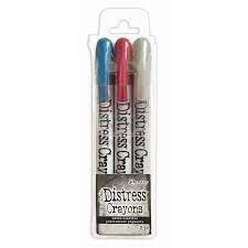distress crayons holiday set 5 Tim Holtz