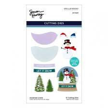 Spellbinders Snowman Scene snijmal &ndash; Simon Hurley collectie