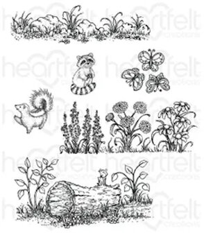 Heartfelt Creations Woodsy Wonderland stempelset