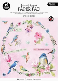 Spring Birds paper pad Die-Cut