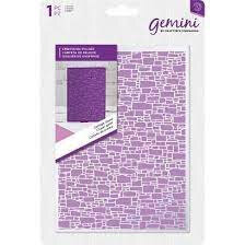Gemini 3D Embossingfolder Cottage Stone &ndash; Authentiek en sfeervol reli&euml;f
