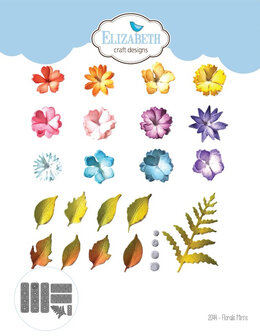 Elizabeth Craft Design Snijmal - Florals Mini's