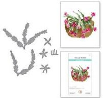 Spellbinders Christmas Cactus snijmal - Susan's Garden Collectie