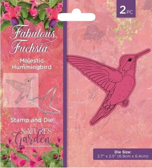 Crafter&rsquo;s Companion Stamp &amp; Die &ndash; Majestic Hummingbird