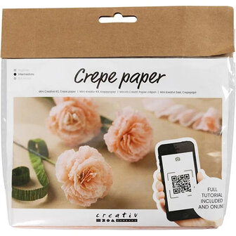 Crepepapier Anjer Maken &ndash; Complete mini hobbyset voor een realistische papieren bloem
