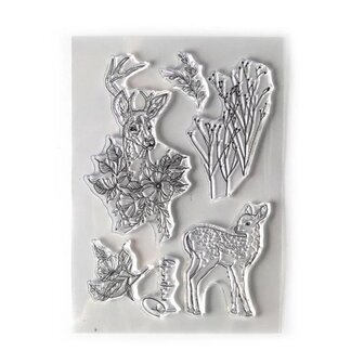 Elizabeth craft design clearstamp en outline die prosperity