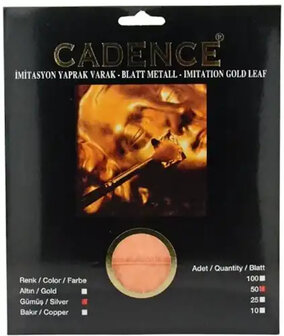 Cadence Imitation Metal Leaf &ndash; Zilver