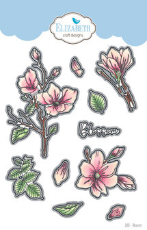 Elizabeth Craft Design stempel en die set Blossom