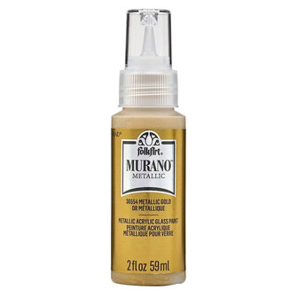 FolkArt Murano Metallic Glass Paint Gold