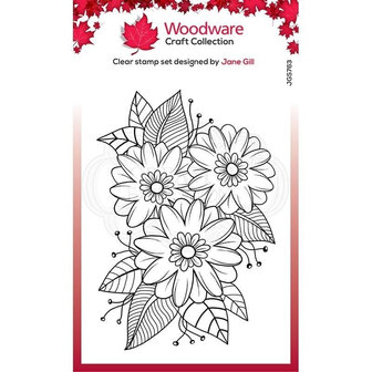Woodware craft Passion Flower clear stamp