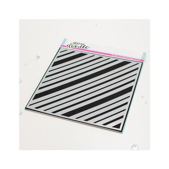Heffy Doodle Stencil &ndash; Funhouse Diagonal Strips