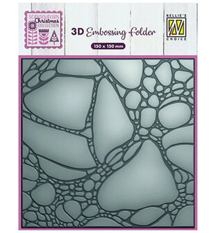 Nellie's Choice 3D embossing folder paint bubble