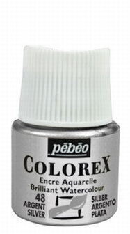 Pebeo colorex watercolor Silver