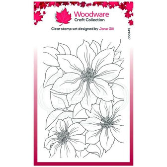 Woodware craft Clematis clear stempel