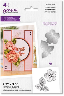 Gemini Clearstamp &amp; Snijmal Radiant Rose