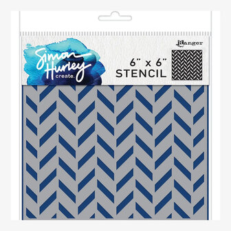 Simon Hurley stencil Flip Flop Chevron