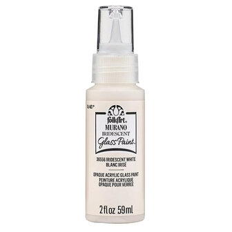 FolkArt Murano Iridescent White (Blanc Iris&eacute;) Glass Paint