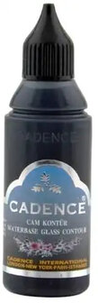 Cadence glas en porseleinverf conteur sivah black