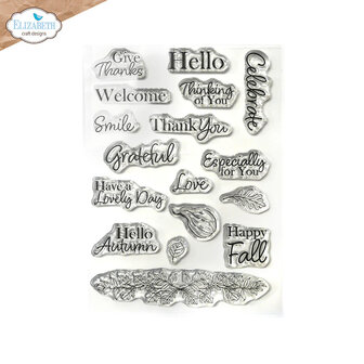 ECD clear stamps Autumn greetings