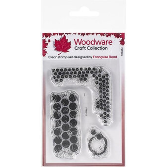 Woodware craft clear stempel grungy dots