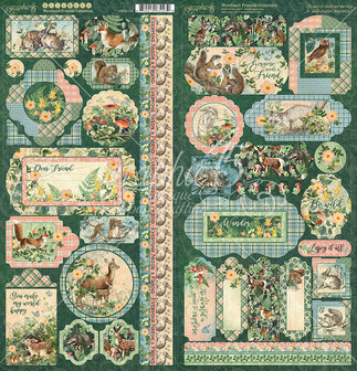 Graphic 45 tag&amp;pockets woodland friends