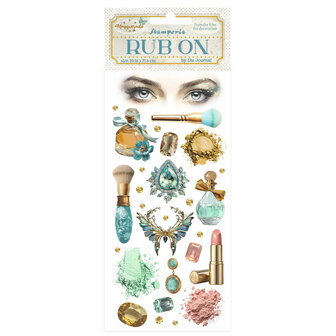 Stamperia Masquerade Rub-On 4x8,5 Inch Beauty