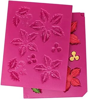 Small 3D Festive Poinsettia Shaping Mold