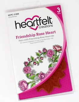 Friendship Rose Heart bundel