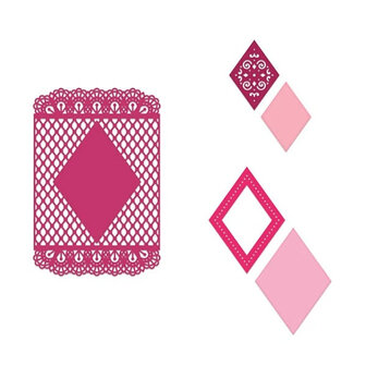 Heartfelt Creations Diamond &amp; Lace snijmal