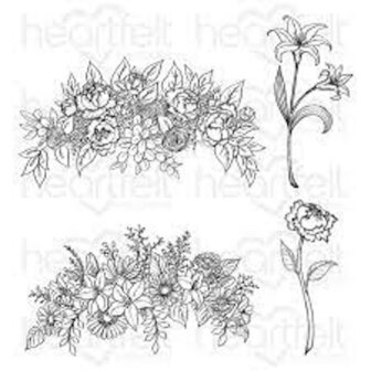 Heartfelt Creations Basket Blooms snijmal