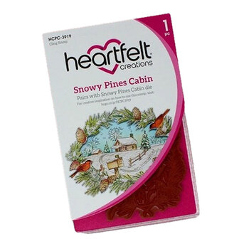 Heartfelt Creations Snowy Pine Cabin stempelset