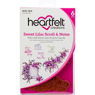 Sweet Lilac Scroll &amp; Notes stempelset