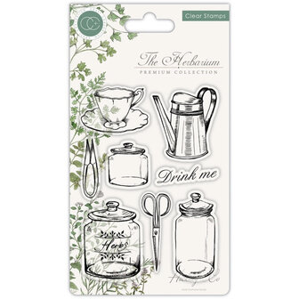 Craft Consortium Clear Stamp &ndash; The Herbarium Utensils | Botanische sfeer vol karakter