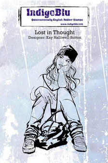 21% IndigoBlu Cling Stamp &ndash; Lost in Thought: Stil, dromerig en vol verhaal