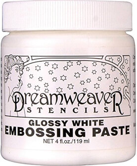 Dreamweaver Embossing Paste &ndash; Glossy White