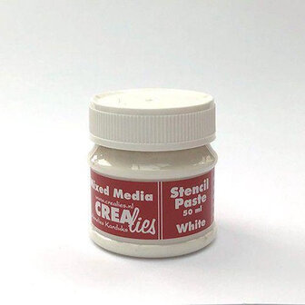 Crealies Mix Media Stencil Paste White