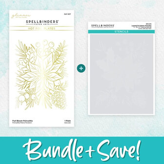 Full Bloom Poinsettia Die and Stencil Bundle