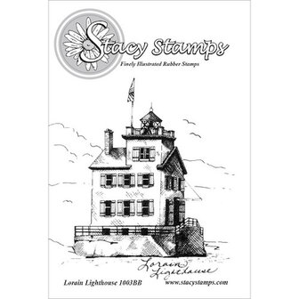 Rubberen stempel vuurtoren