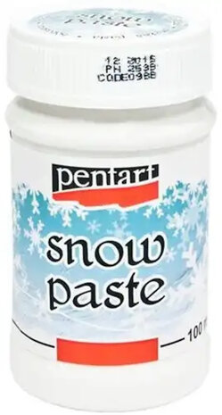 Snow Pasta van Pentart &ndash; structuurpasta met sneeuw effect voor winterdecoratie