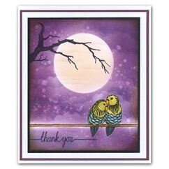 Clarity stamp love birds stempelset