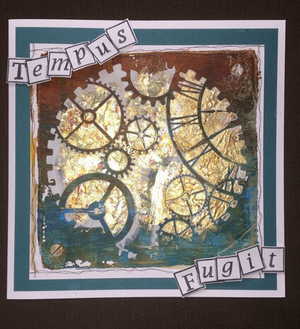 Clarity Stencil CLOCKWORK 7' X 7'