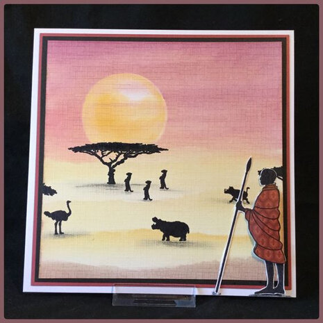 Clarity stamp AFRICAN + MASK UNMOUNTED CLEAR STAMP SET