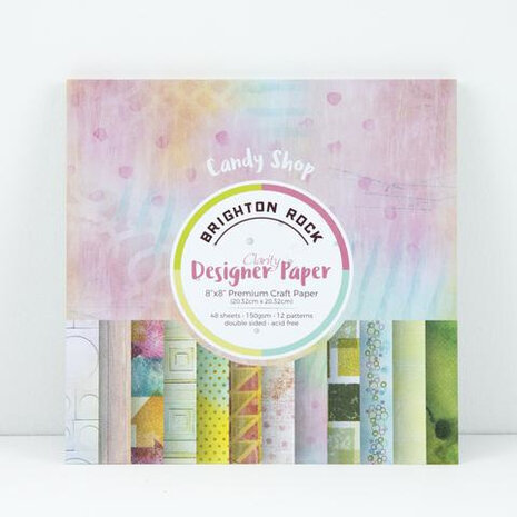 Clarity Brighton Rock Designer Paper Pad 8x8"