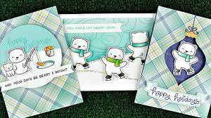 Lawn Fawn Beary Happy Holidays snijmal