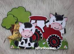 Dutch Doobadoo Stencil-Build Up Koe