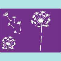 Gemini 3D Embossingfolder &ndash; Delicate Dandelions (5x7") + Stencils