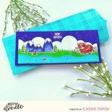 Heffy Doodle Slimline Envelope snijmal